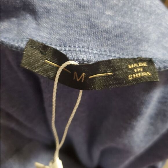 Lavaca VTG  Blue Cowl Neck Tunic Top Size Medium - Picture 10 of 10